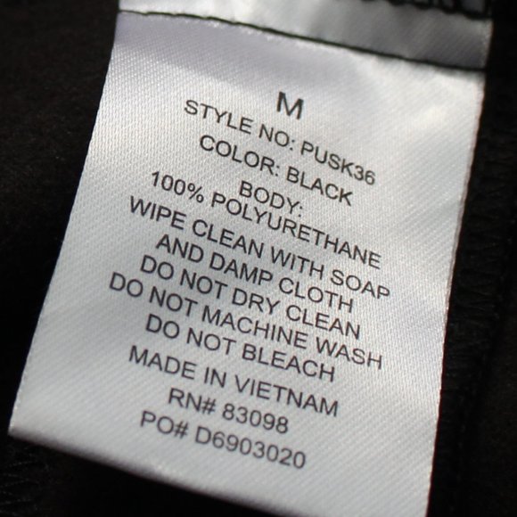 NWT CI SONO Faux Leather Collection Black Zip Up A Line Skirt M - Picture 6 of 8